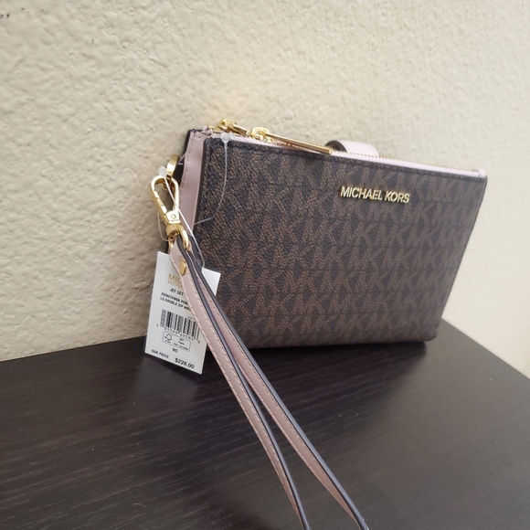 Michael kors Jet Set Double Zip Wristlet Wallet - Picture 3 of 10